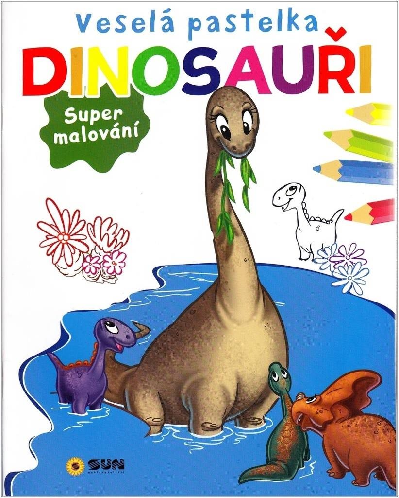 Veselá pastelka Dinosauři: Super malování