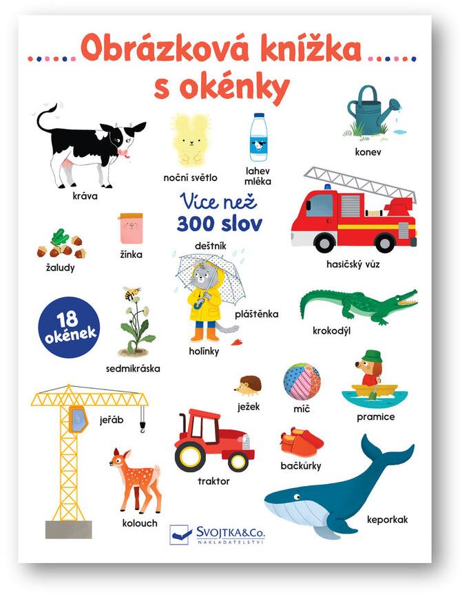 Obrázková knížka s okénky: Více než 300 slov