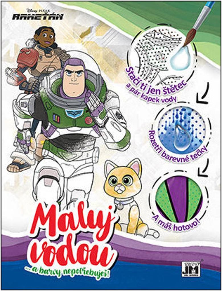 Vodová omalovánka Rakeťák A4 pro děti od 4 let