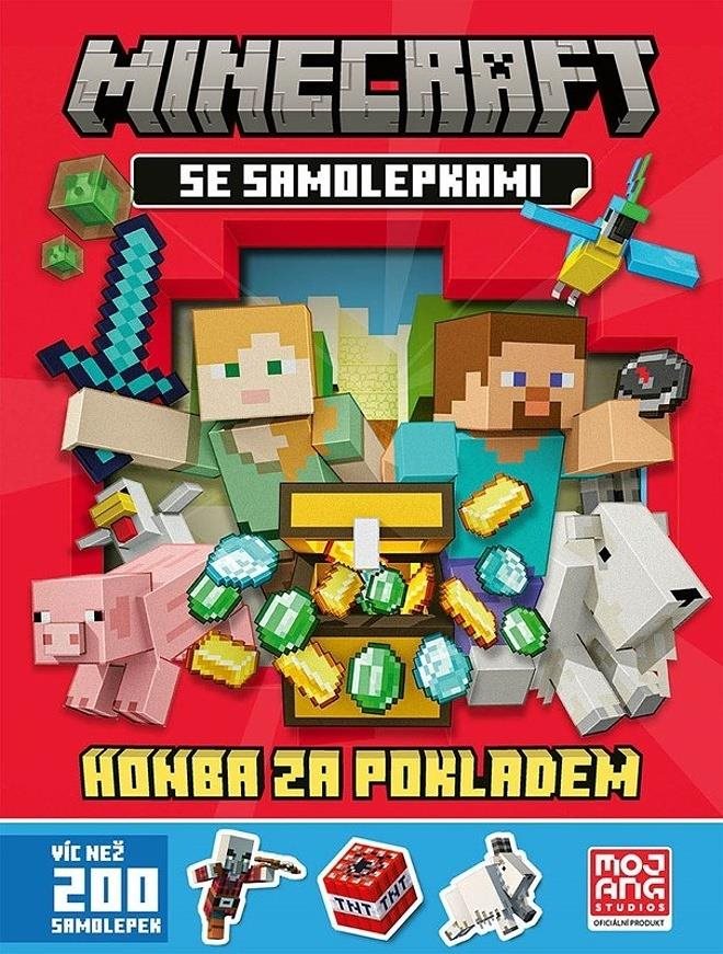 Minecraft Honba za pokladem: se samolepkami - hračka pro děti