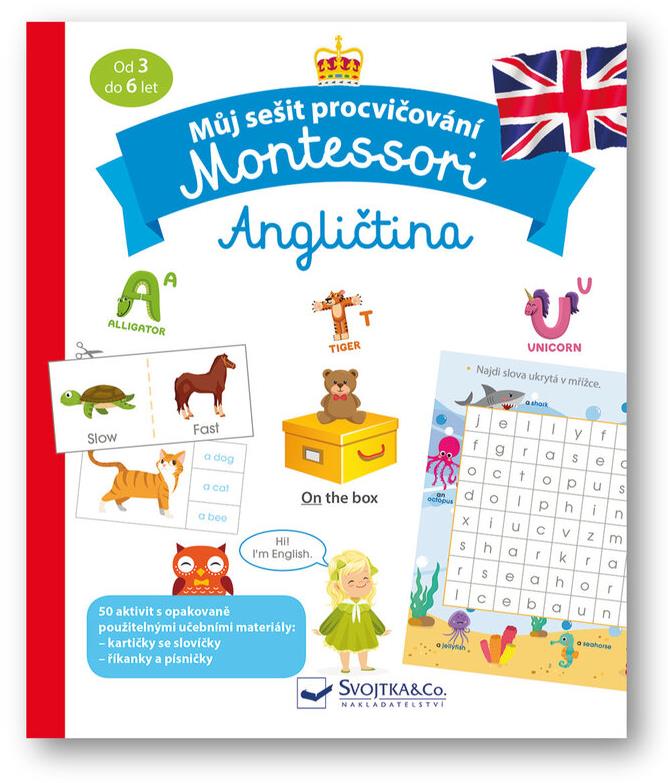 Můj sešit procvičování Montessori Angličtina
