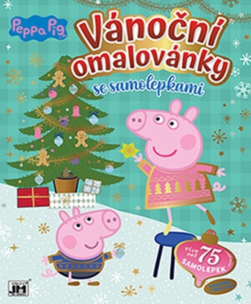 Vánoční omalovánky Peppa Pig: se samolepkami