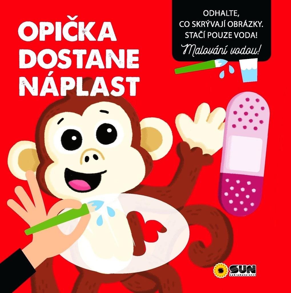 Opička dostane náplast: Odhalte co skrývají obrázky. Stačí pouze voda!