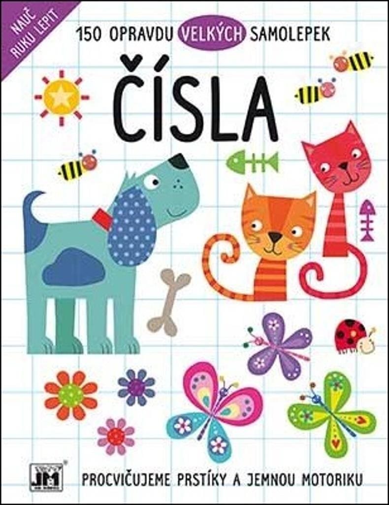Velké samolepky Čísla: Procvičujeme prstíky a jemnou motoriku