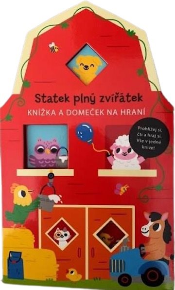Statek plný zvířátek: Knížka a domeček na hraní