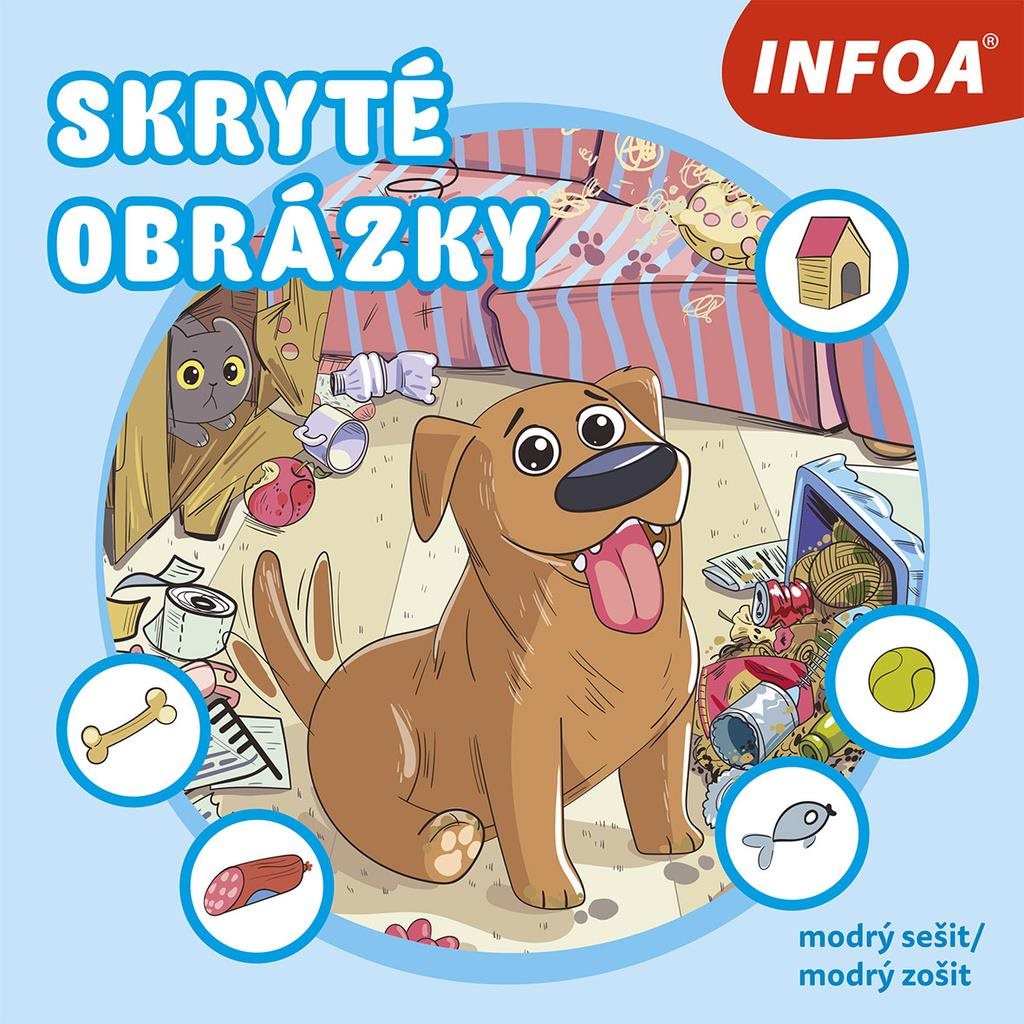 Skryté obrázky: modrý sešit/modrý zošit
