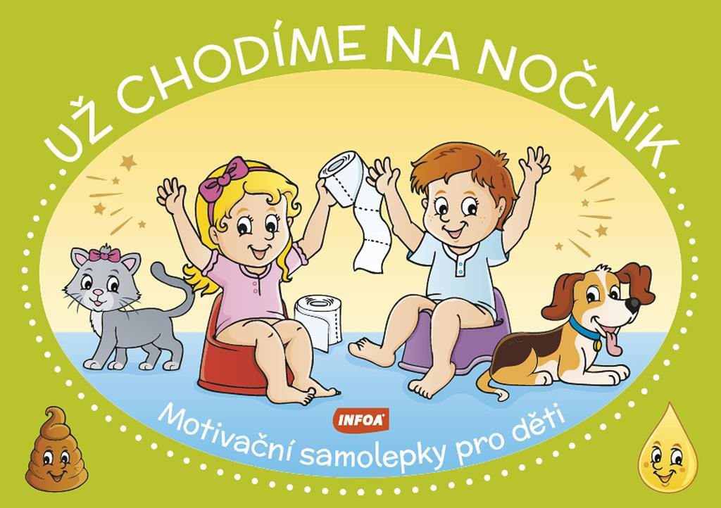 Už chodíme na nočník: Motivační samolepky pro děti