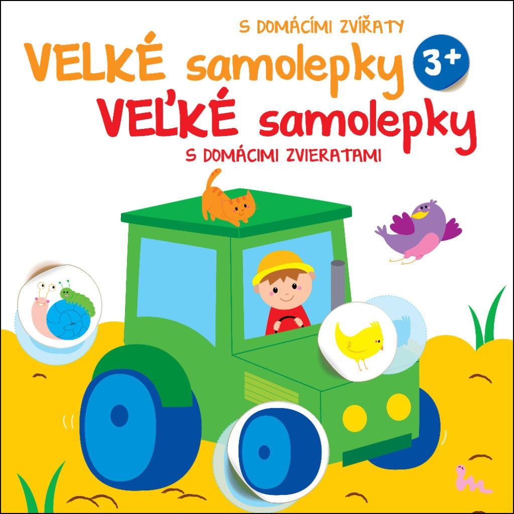 Velké samolepky s domácími zvířaty Traktor: Veľké samolepky s domácimi zvieratami Traktor