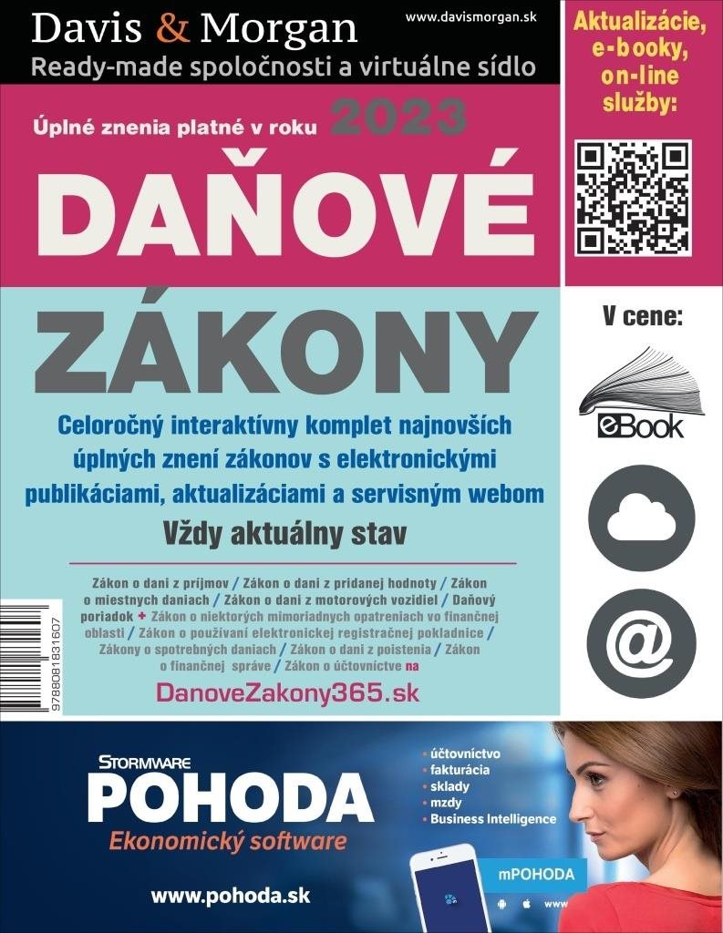 Daňové zákony 2023: Úplné znenie platné v roku 2023