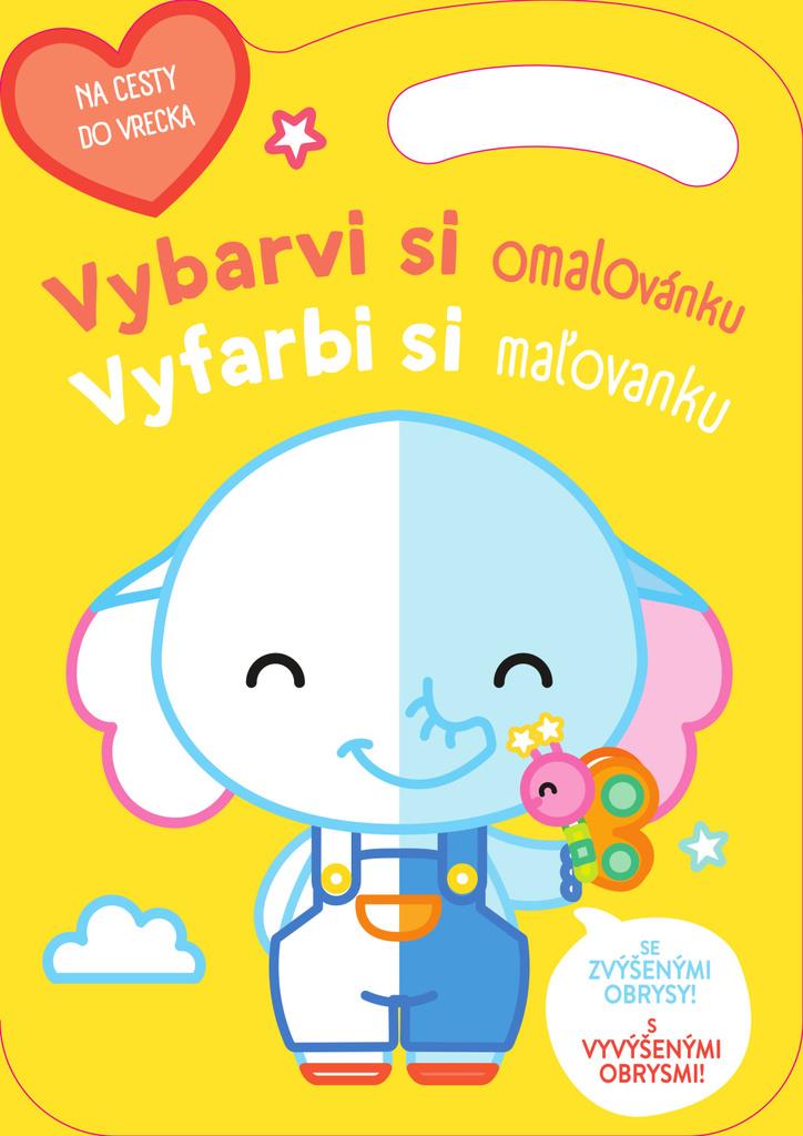 Omalovánka Slon pro děti, kreativní vybarvování