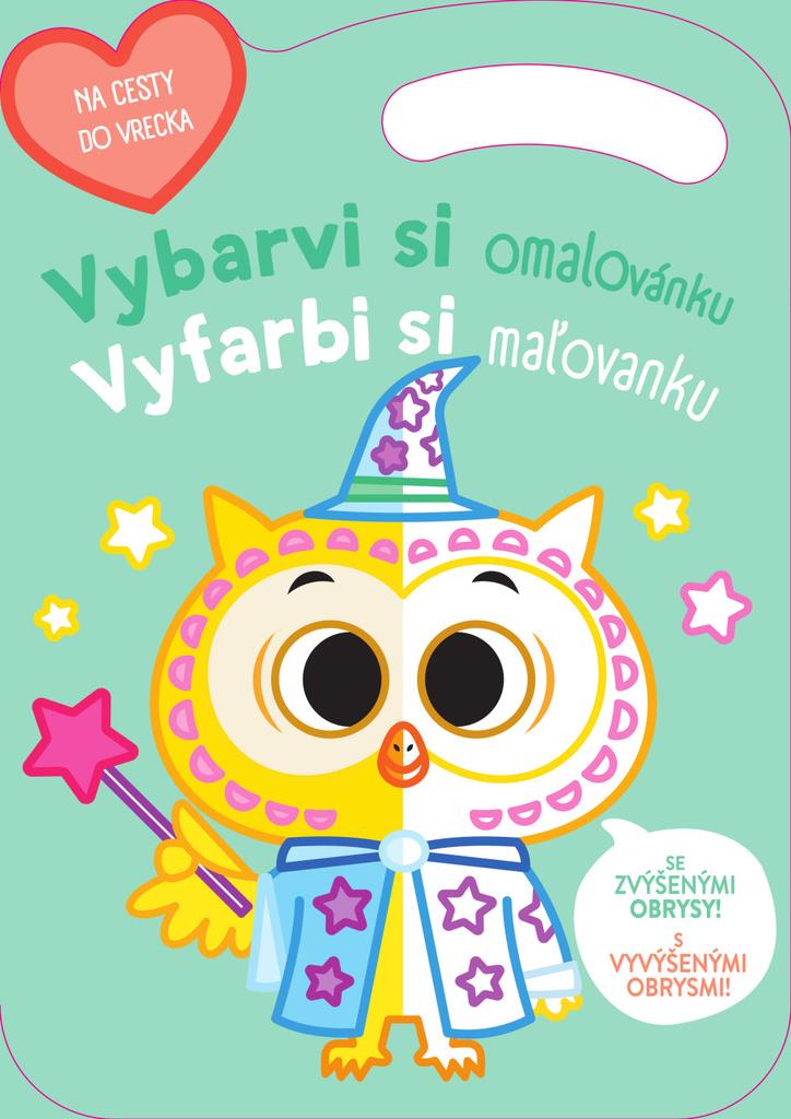 Omalovánka Sova od YoYo Books s vybarvovacími motivy