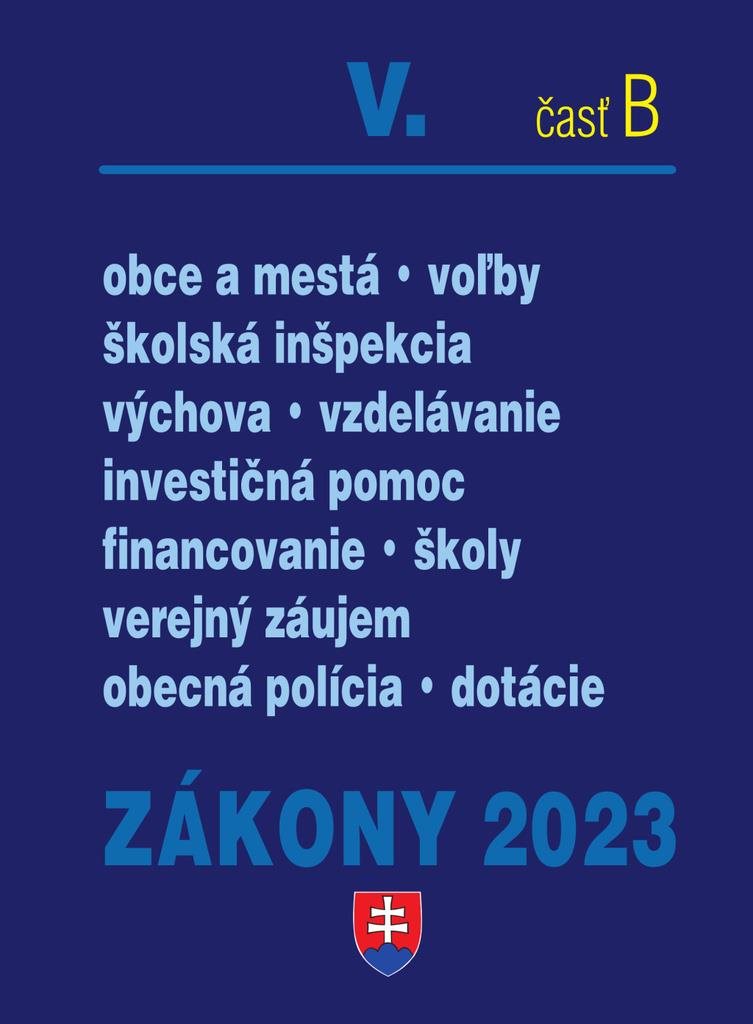 Zákony 2023 V. časť B: voľby, školstvo, obce