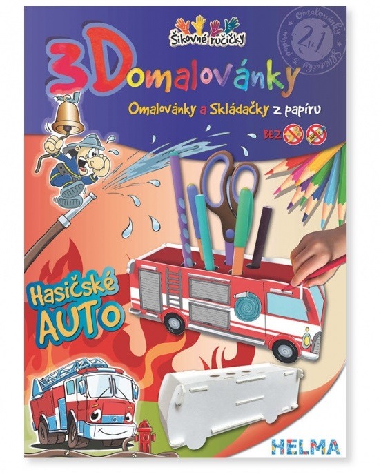 3D omalovánky Hasičské auto