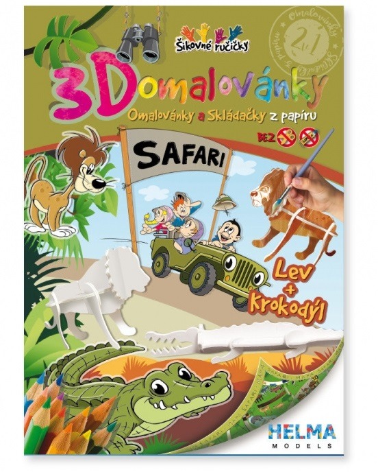 3D omalovánky Safari