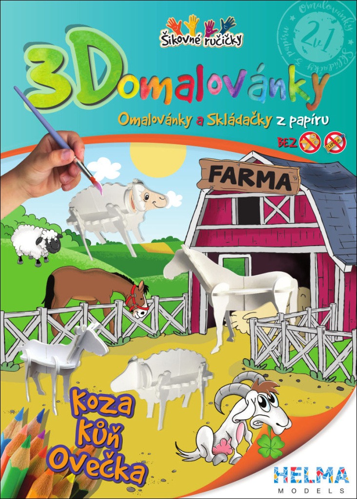 3D omalovánky Farma