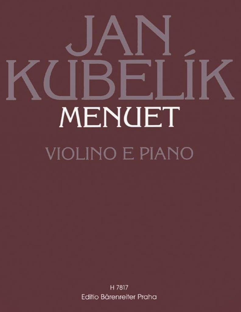Menuet: Violino e piano