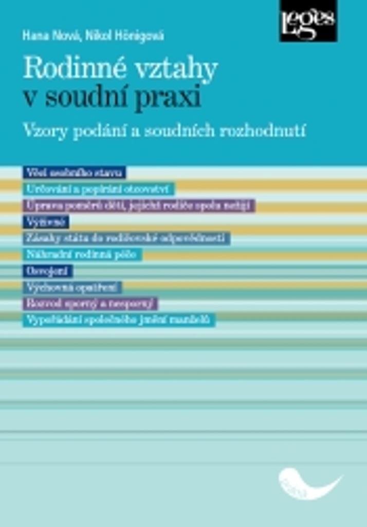 Rodinné vztahy v soudní praxi: Vzory podání a soudních rozhodnutí