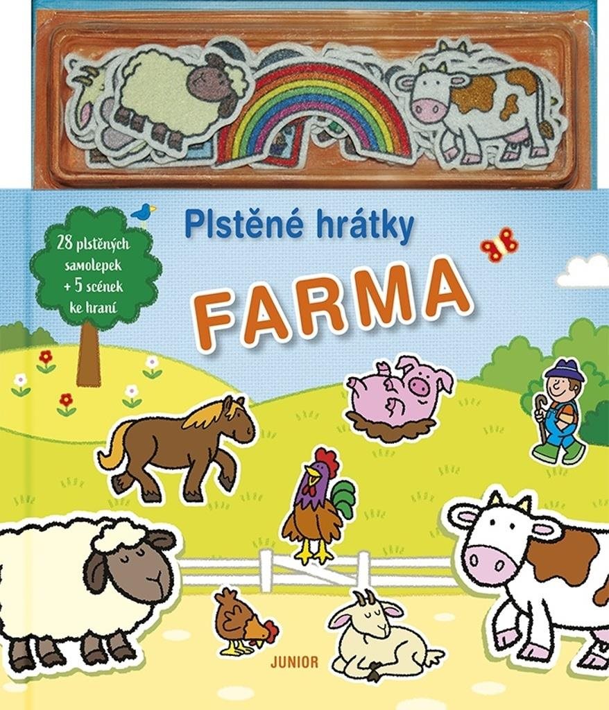 Plstěné hrátky Farma: + 28 plstěných samolepek a 5 scén ke hraní