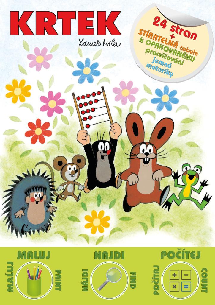 Activity book Krtek - Šťastné dětství pro děti od 3 do 8 let