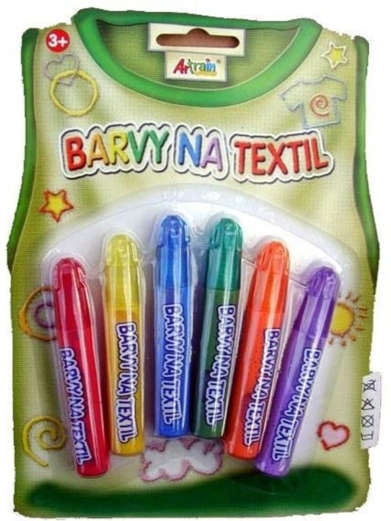 TEDDIES Barvy na textil Základní 6 ks