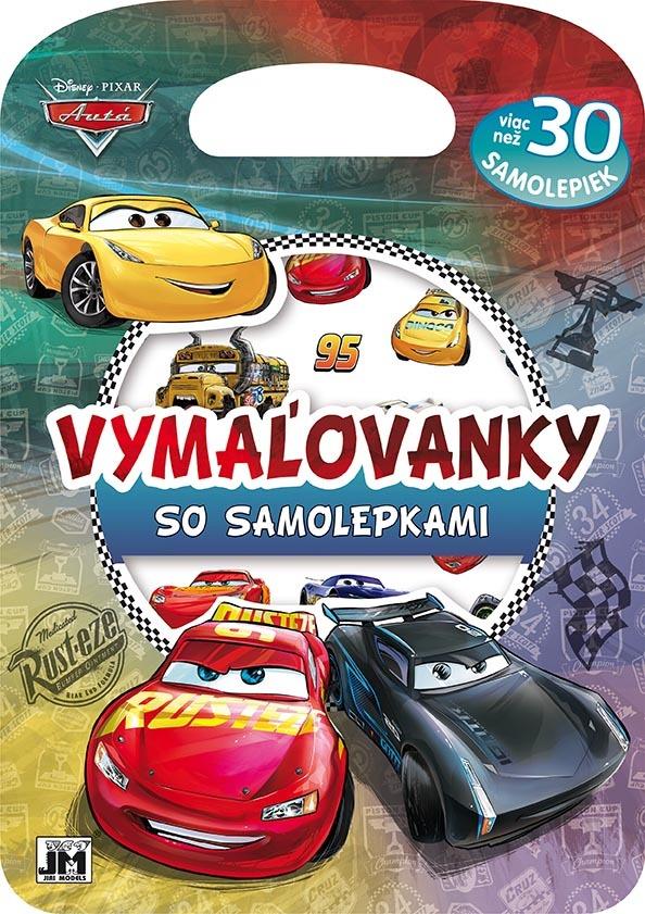 Vymaľovanky so samolepkami Autá pre deti