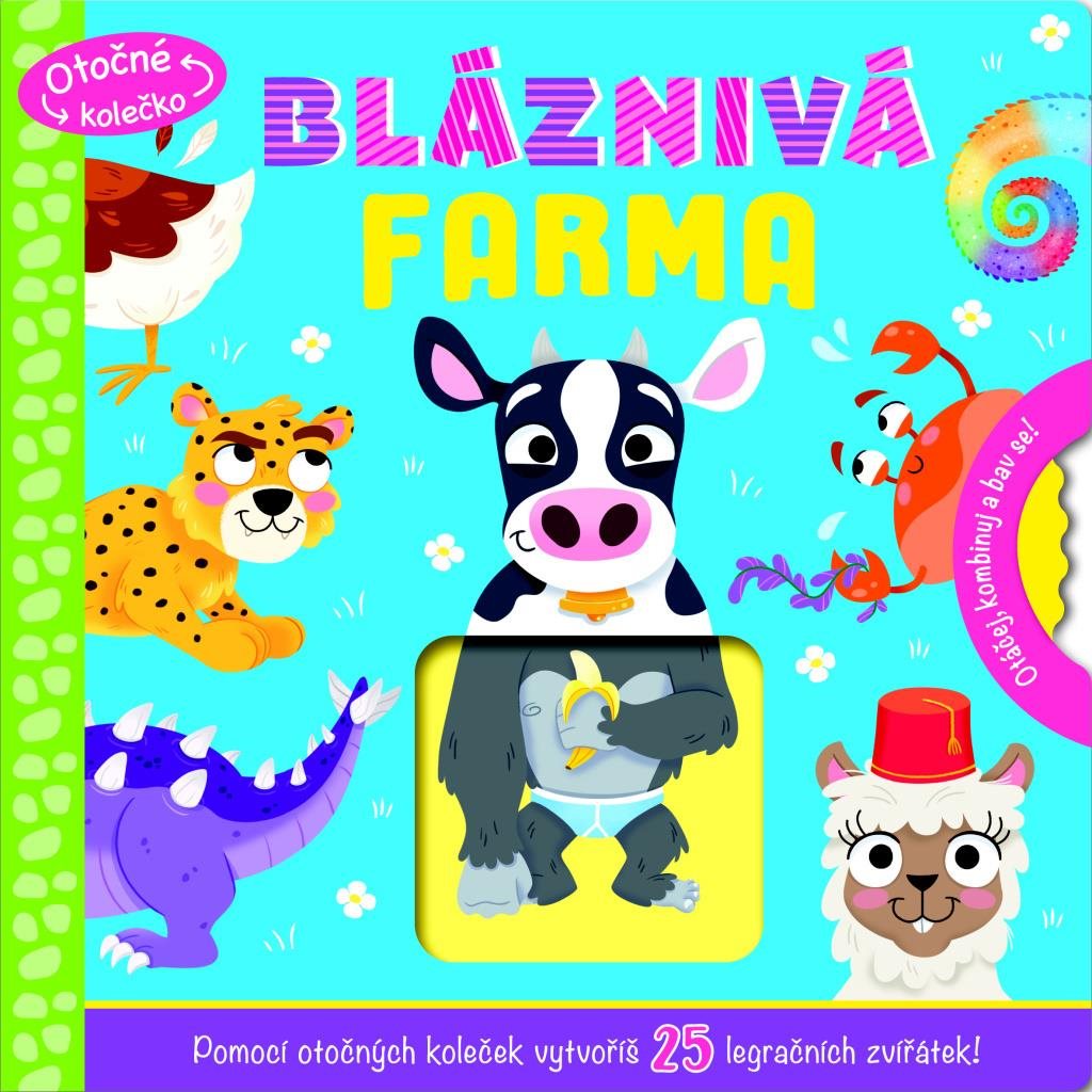 Bláznivá farma: Pomocí otočných koleček vytvoříš 25 legračních zvířátek!