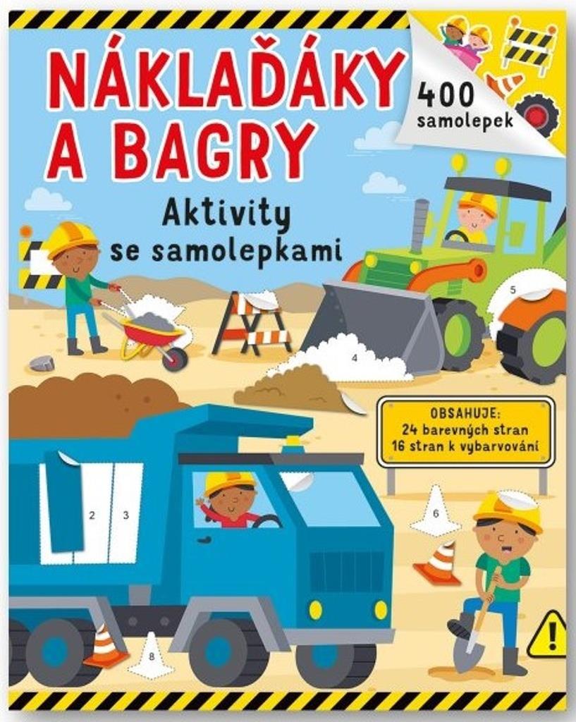 Náklaďáky a bagry: Aktivity se samolepkami