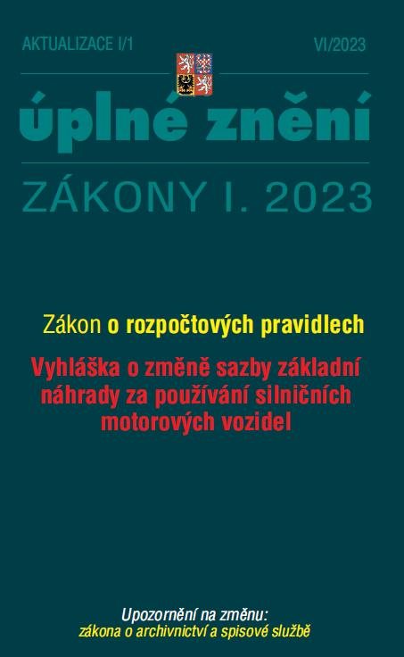 Aktualizace I/1: Úplné znění Zákony I. 2023
