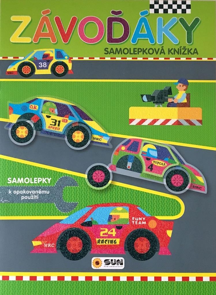 Závoďáky Samolepková knížka: Samolepky k opakovanému použití