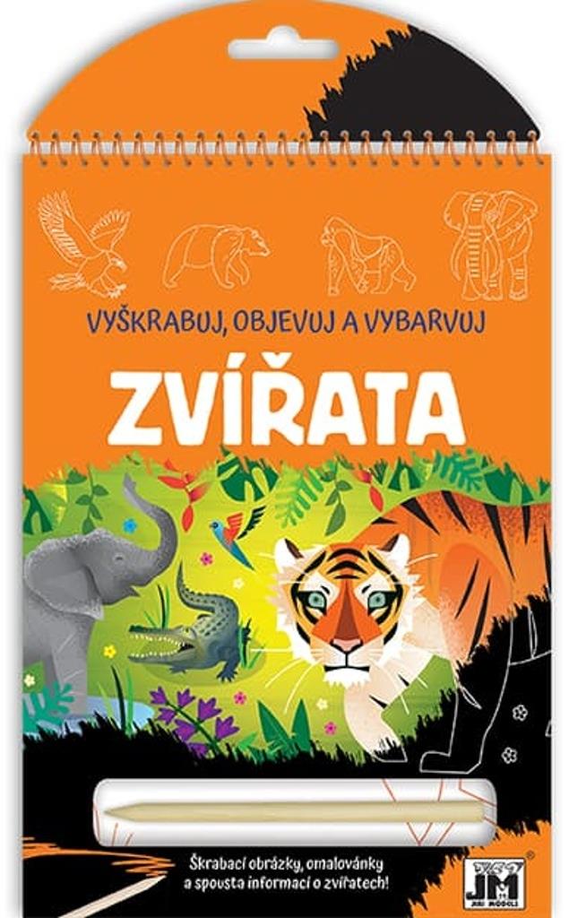 Vyškrabuj, objevuj, vybarvuj Zvířata - kreativní hračka pro děti