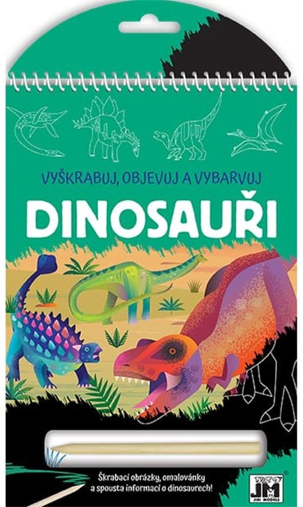 Vyškrabuj, objevuj, vybarvuj Dinosauři - skvělá hračka pro děti od 3 let!
