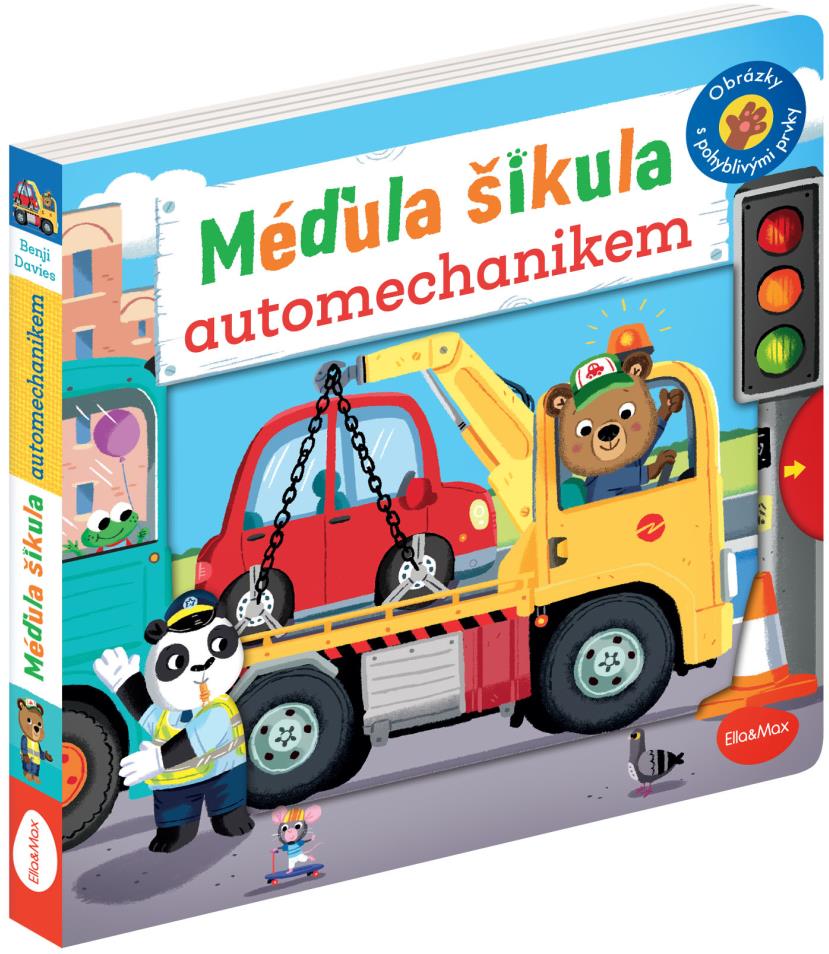 Méďula Šikula automechanikem: Obrázky s pohyblivými prvky