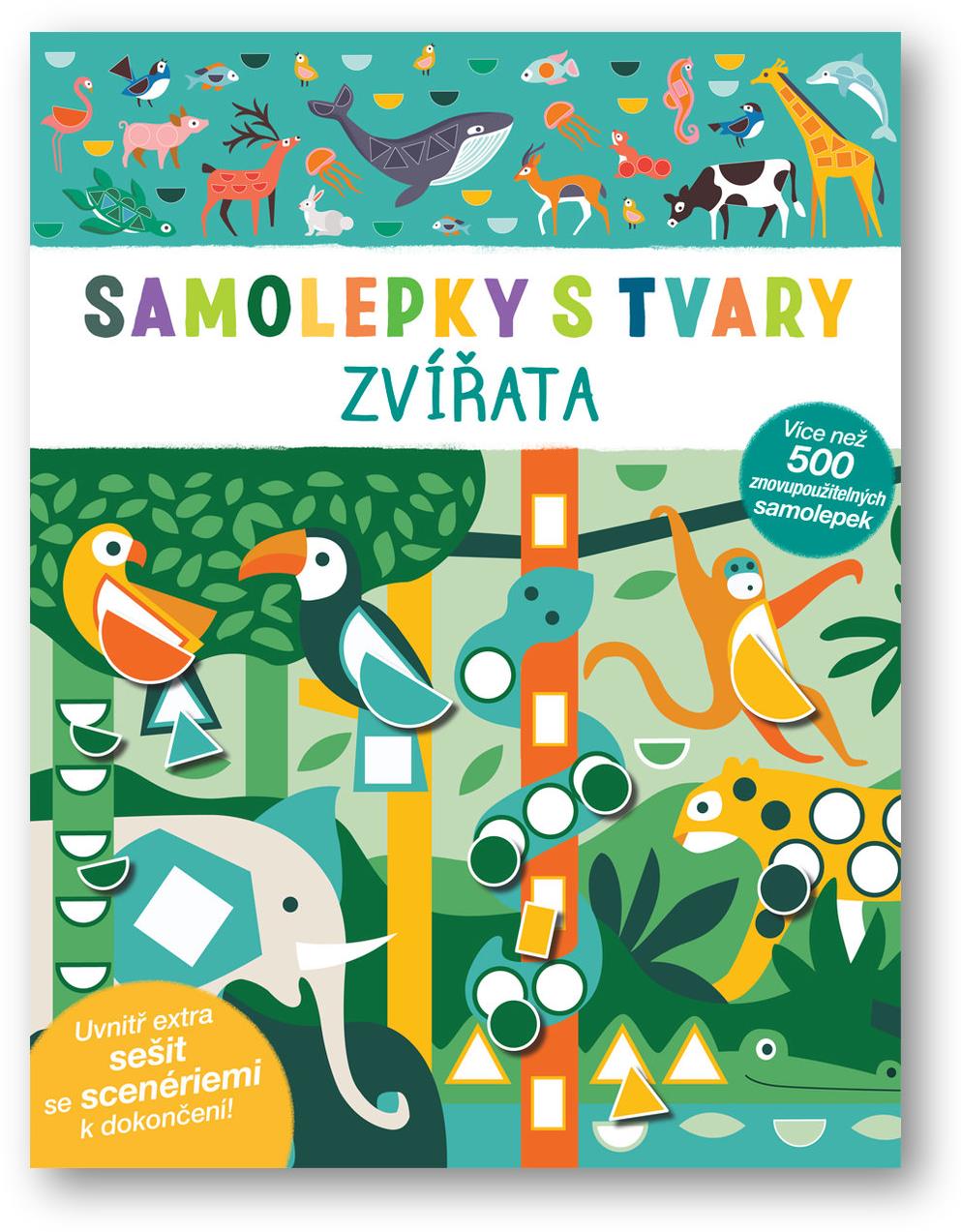 Samolepky s tvary Zvířata