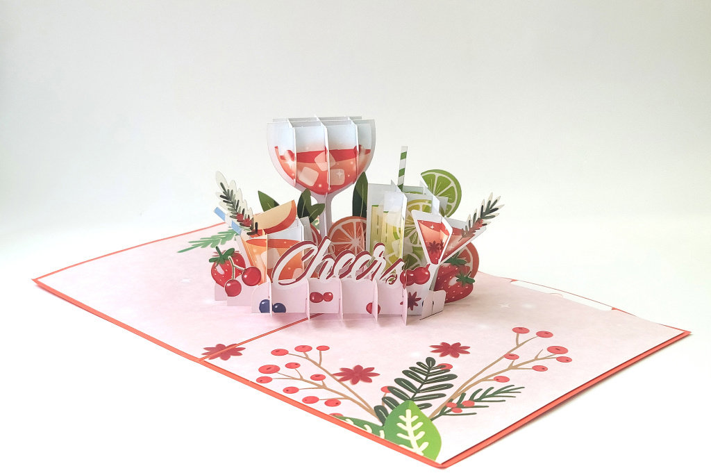 3D přání Celebration O'Clock - velký a krásný papír pro vaše 3D přání