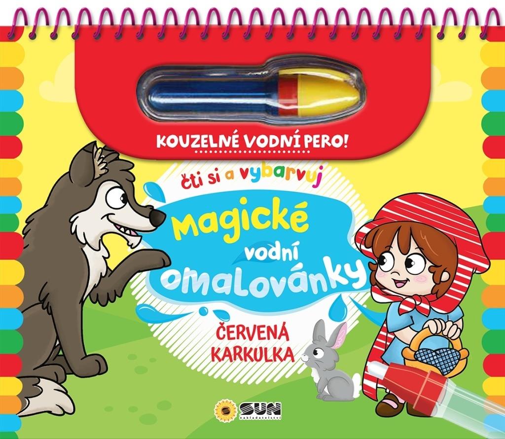 Magické vodní omalovánky Červená karkulka - děti se zábavnou aktivitou