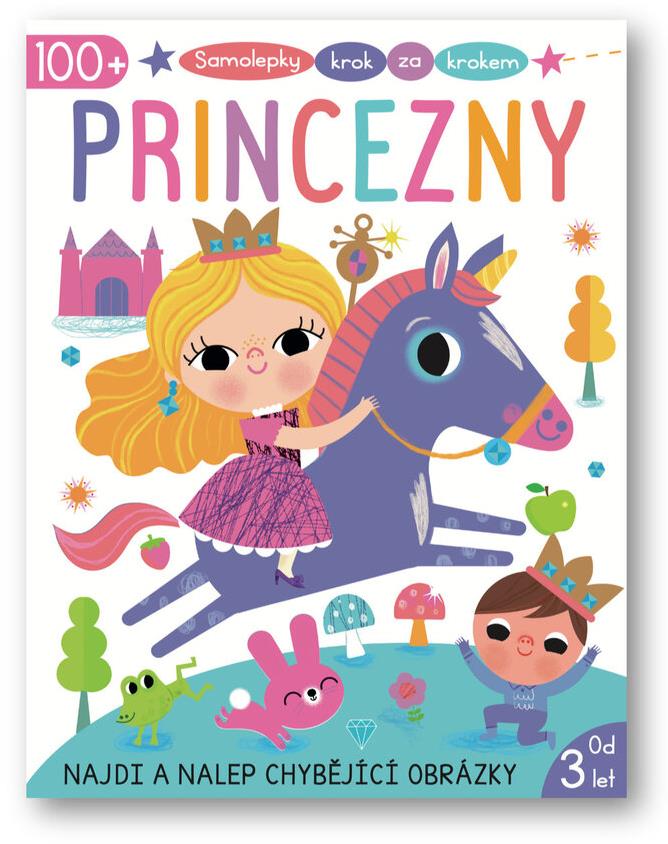 Samolepky krok za krokem Princezny: Najdi a nalep chybějící obrázky