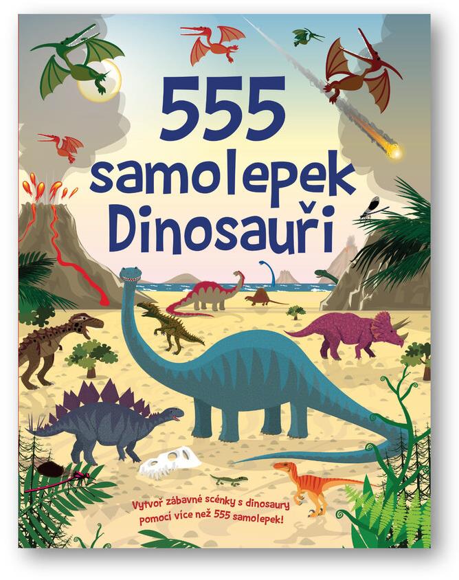 555 samolepek Dinosauři