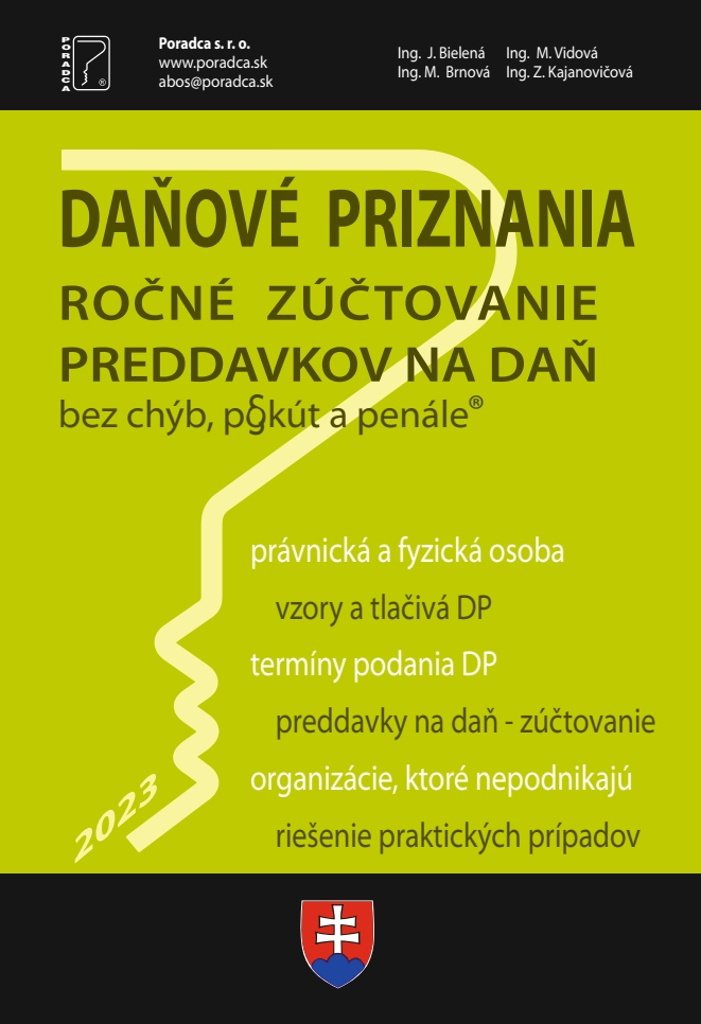 Daňové priznania FO a PO za rok 2023: Ročné zúčtovanie preddavkov na daň za rok 2023