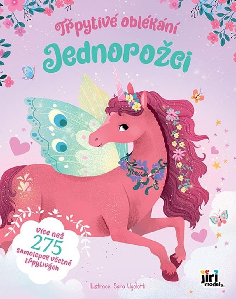 Třpytivé oblékání Jednorožci: Více než 275 samolepek včetně třpytivých