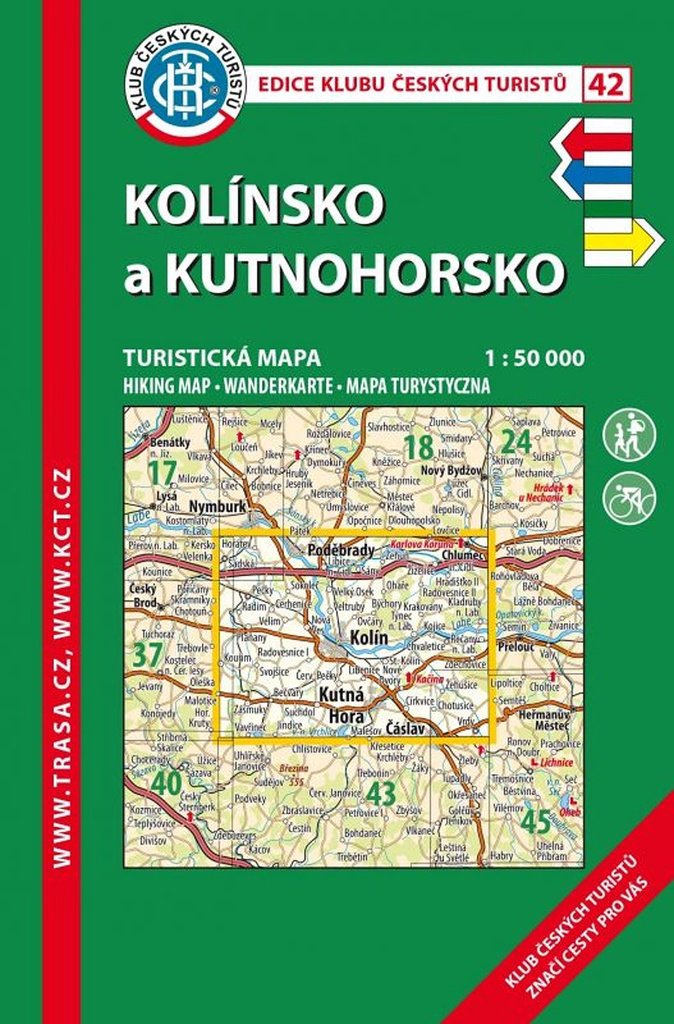 KČT 42 Kolínsko a Kutnohorsko: 1:50 000