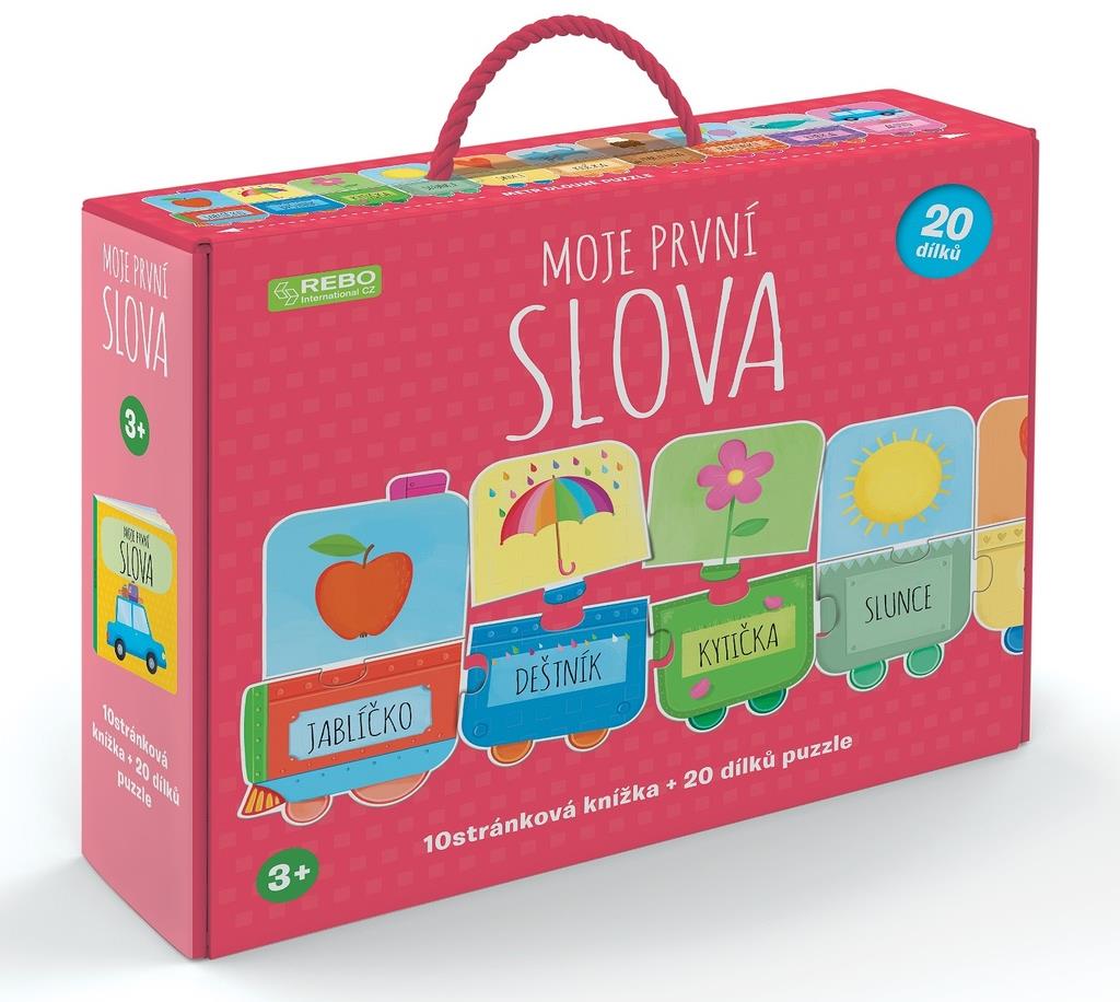 Moje první slova: 10stránková knížka + 20 dílků puzzle