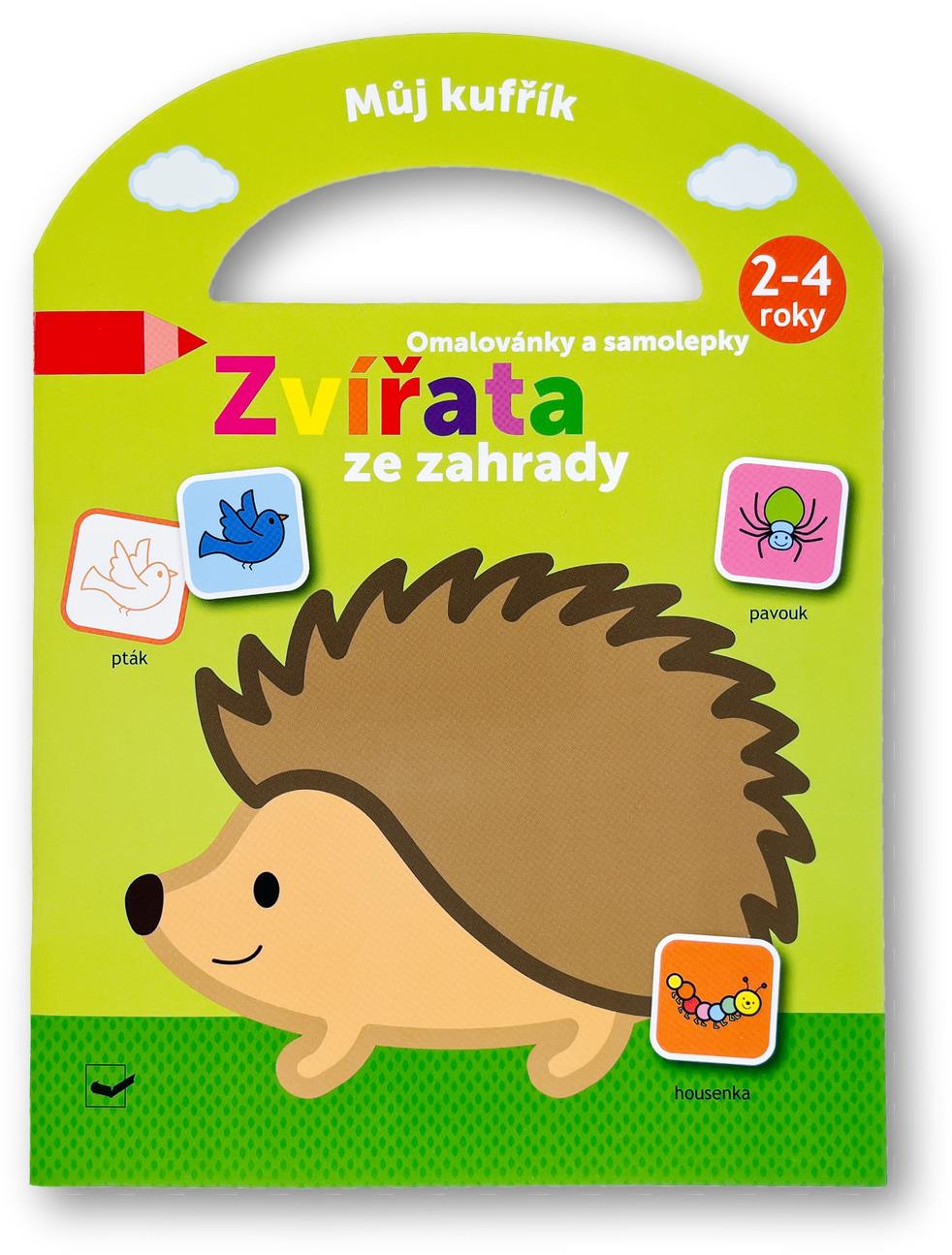 Můj kufřík Omalovánky a samolepky Zvířata ze zahrady