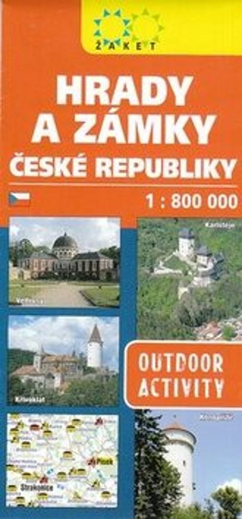Hrady a zámky České republiky: 1:800 000