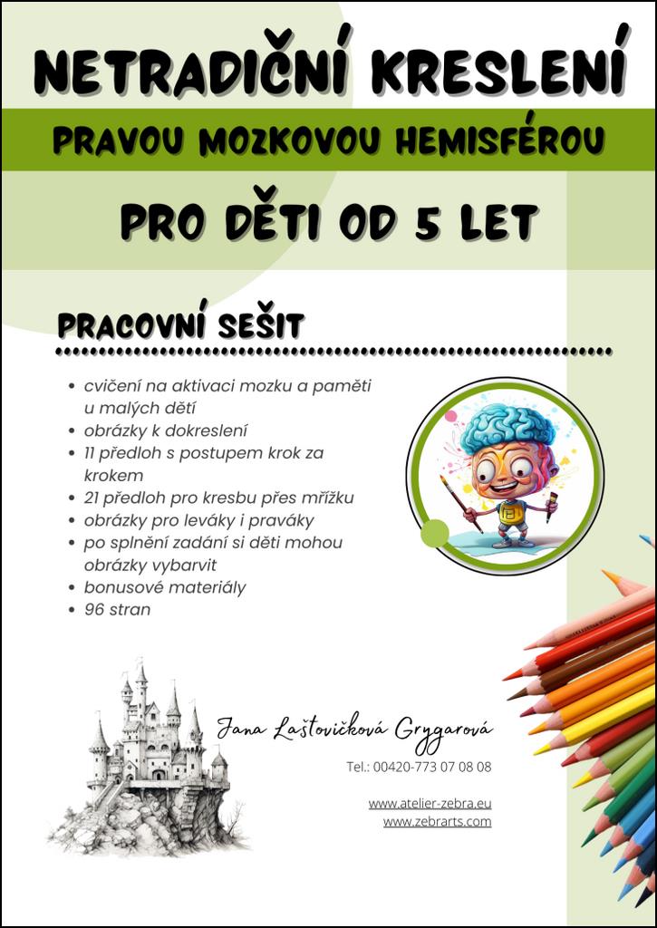 Netradiční kreslení pravou mozkovou hemisférou: pro děti od 5 let