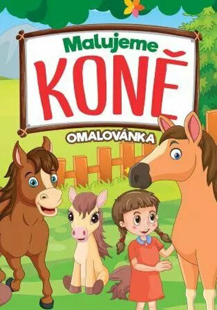 Malujeme koně Omalovánka