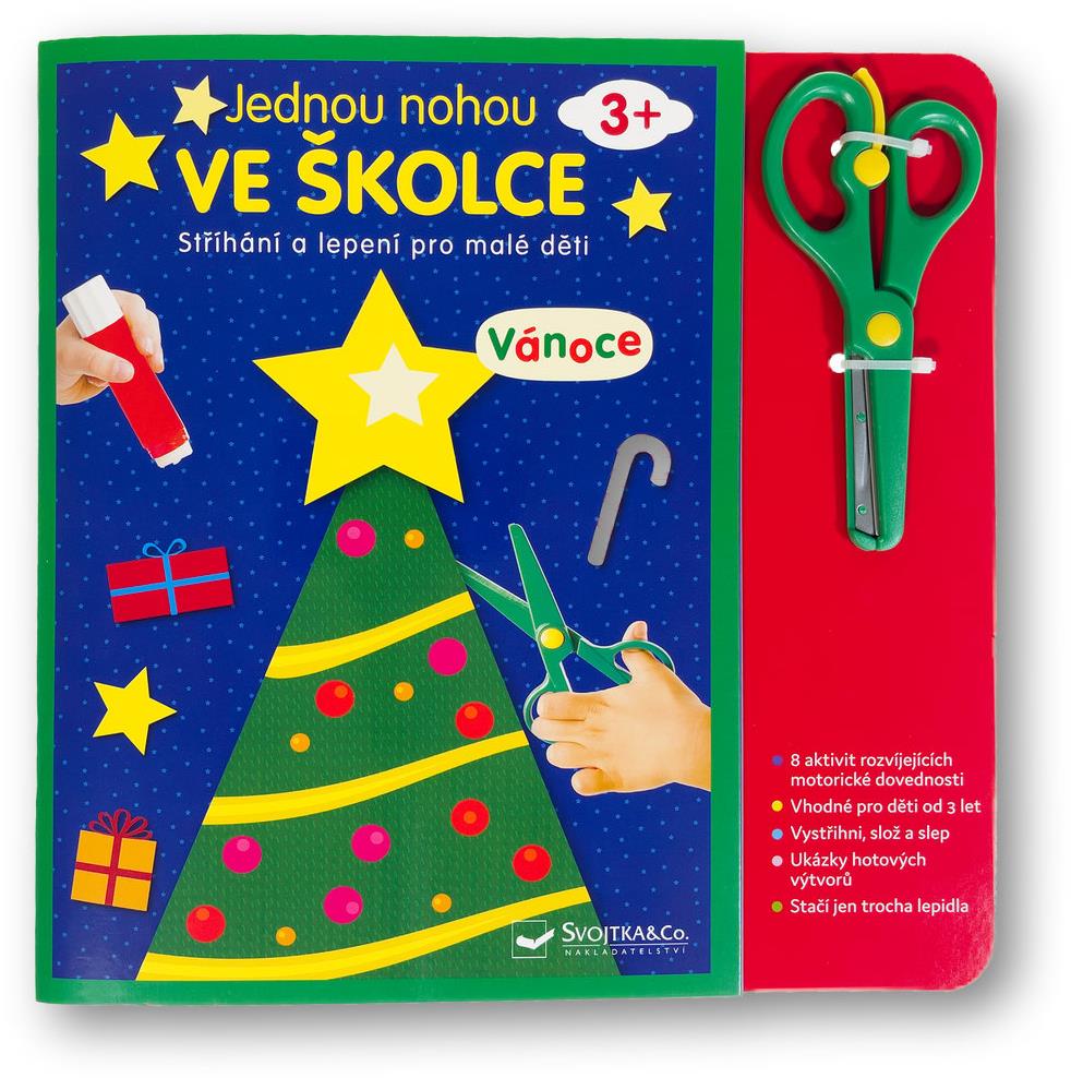 Jednou nohou ve školce Vánoce: Stříhání a lepení pro malé děti