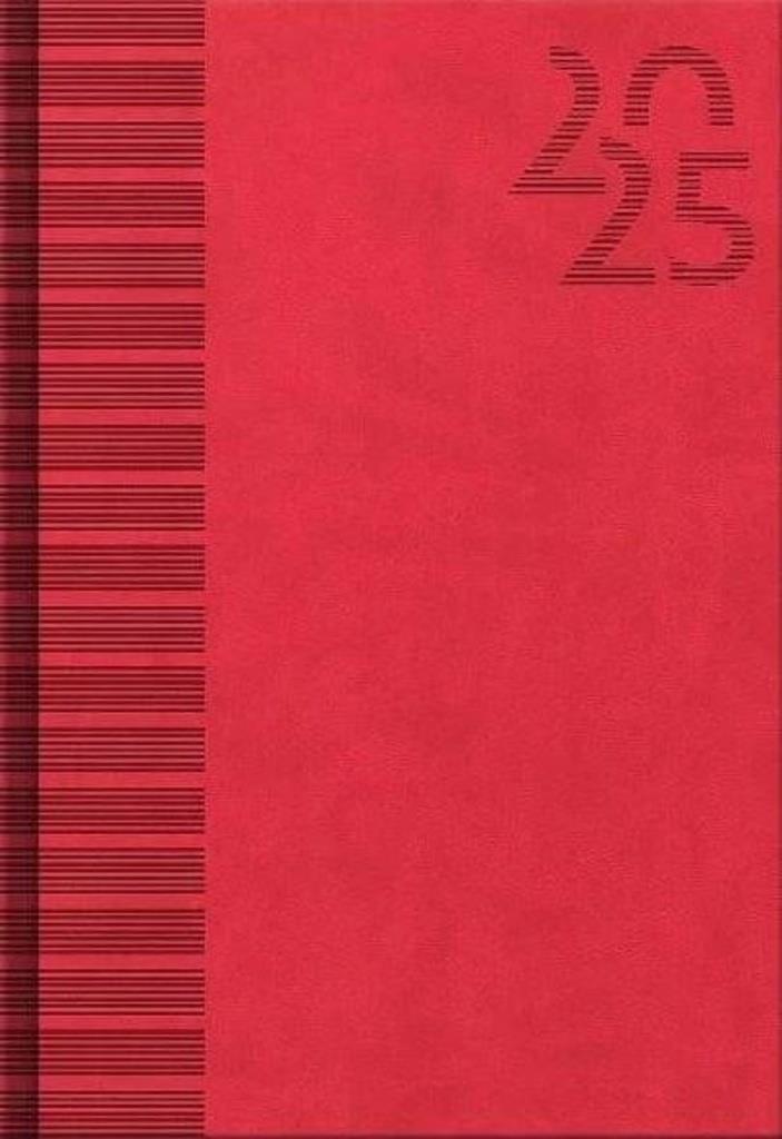 Týdenní diář FSC A5 cz/sk 2025 VIVELLA Red