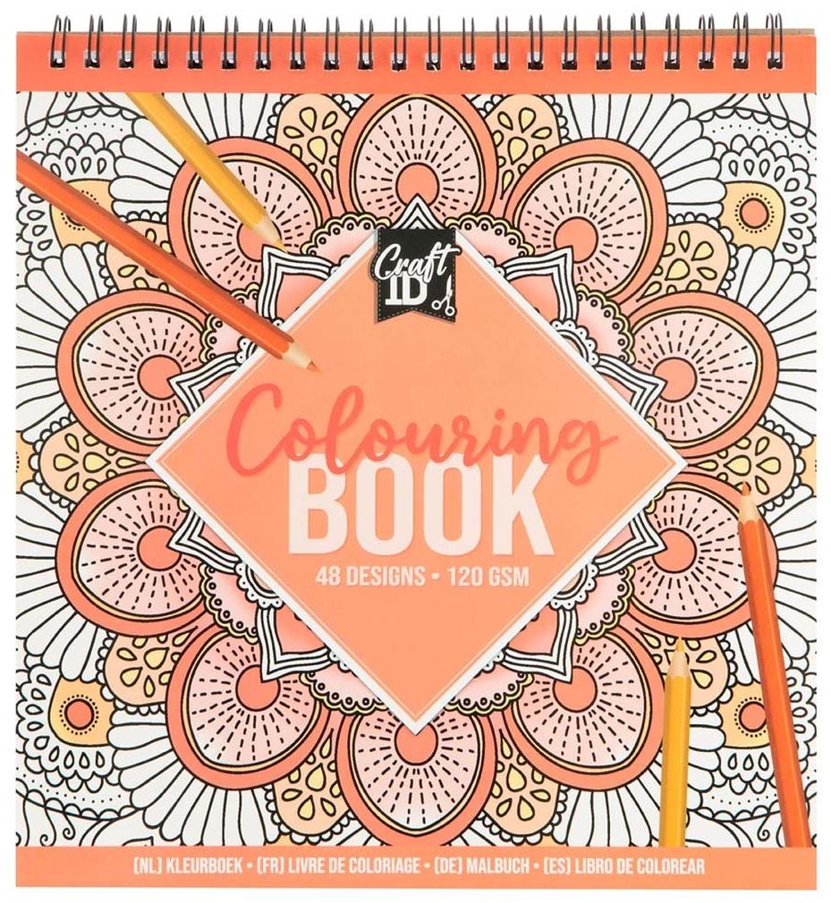 Colouring Book: oranžový sešit - barevné obrázky a designy pro děti i dospělé
