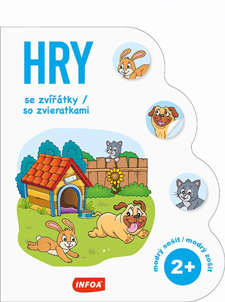 Hry se zvířátky/so zvieratkami 2+: modrý sešit/modrý zošit