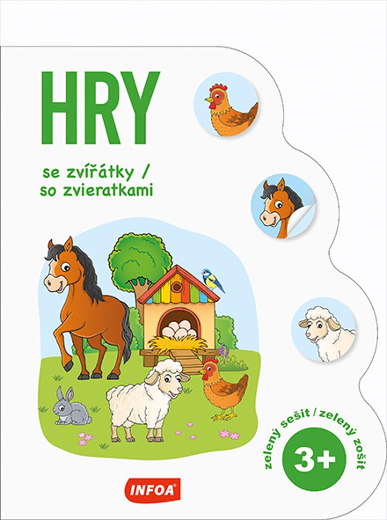 Hry se zvířátky/so zvieratkami 3+: zelený sešit/zelený zošit